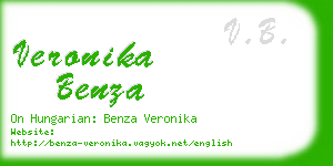 veronika benza business card